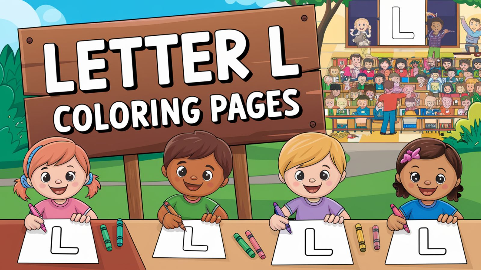 Letter L Coloring Pages – Free PDF Printables For Kids 🅻🖍️