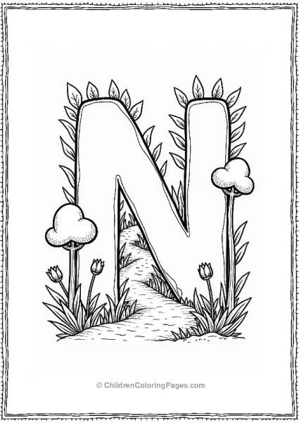 Letter N For Nature Trail Free PDF Printable