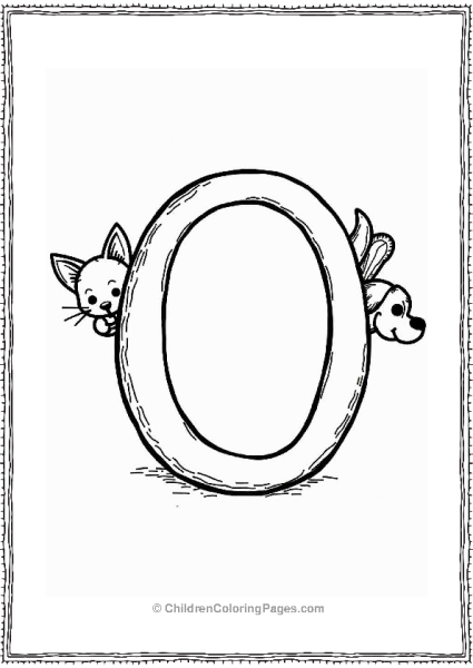 Letter O With Animal Friends Free PDF Printable