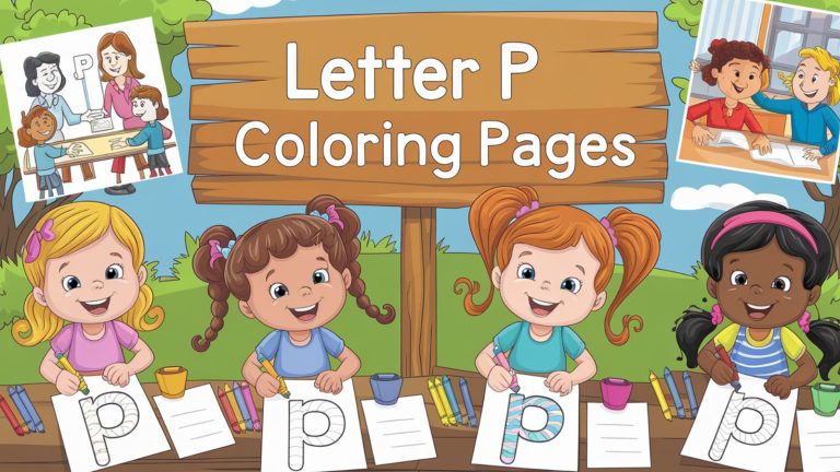 Letter P Coloring Pages