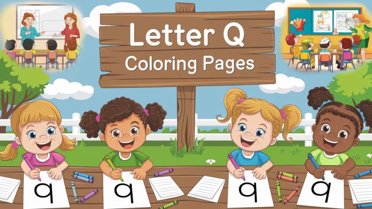 Letter Q Coloring Pages