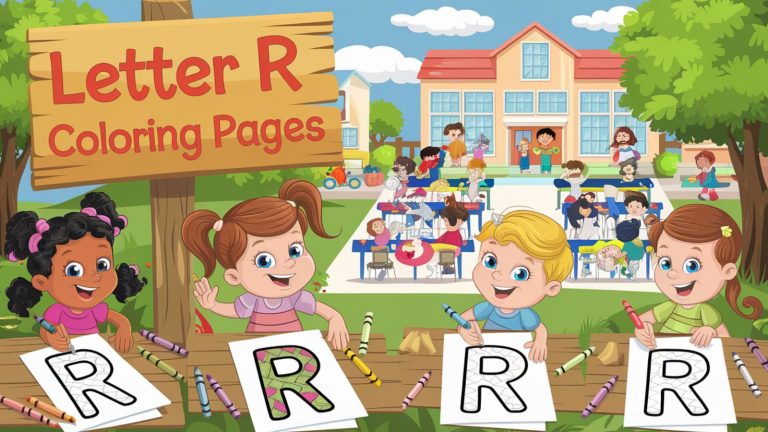 Letter R Coloring Pages