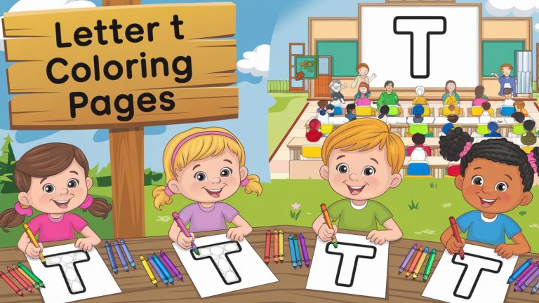 Letter T Coloring Pages