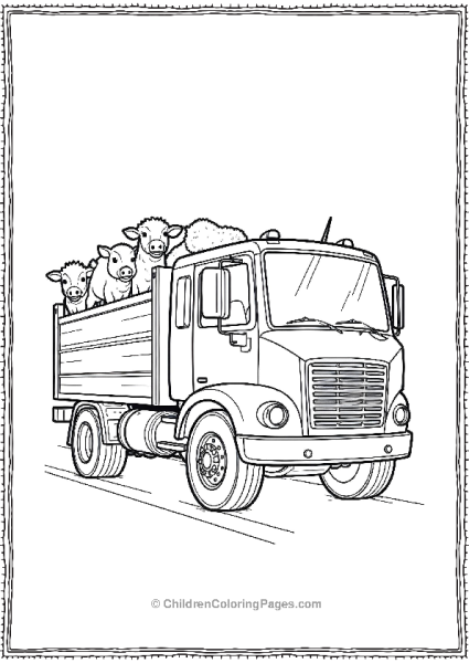 Livestock Truck Free PDF Printable