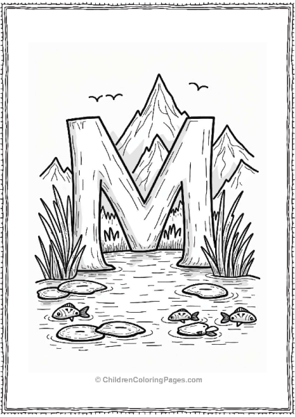 Magical Mountain Lake Reflection Free PDF Printable