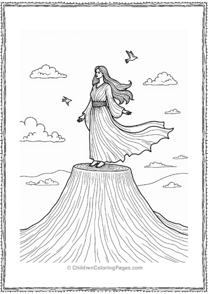 Majestic Volcano Goddess Free PDF Printable