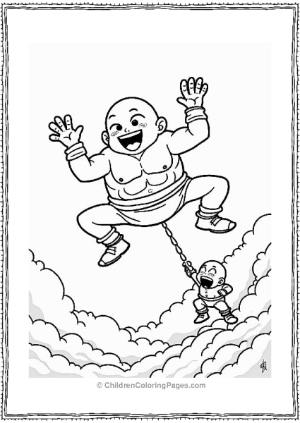 Majin Dragon Ball Z Character’s Playful Candy Attack Free PDF Printable