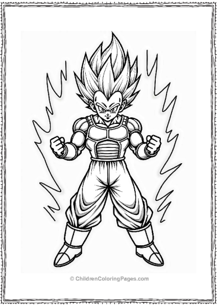 Majin Dragon Ball Z CharacterIn Battle Mode Free PDF Printable