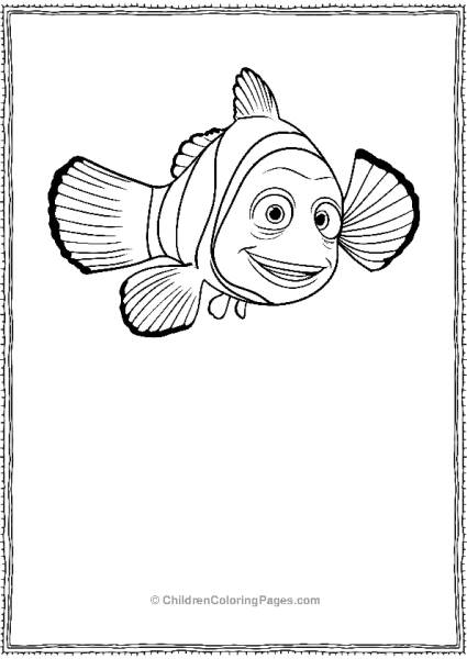 Marlin Waving In Finding Nemo Free PDF Printable