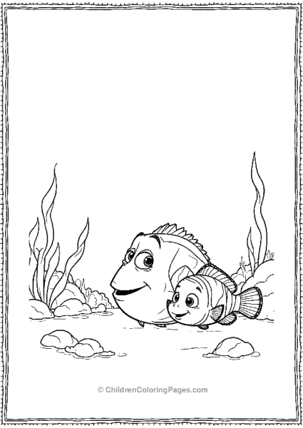 Marling And Dory Looking For Nemo Finding Nemo Coloring Page Free PDF Printable