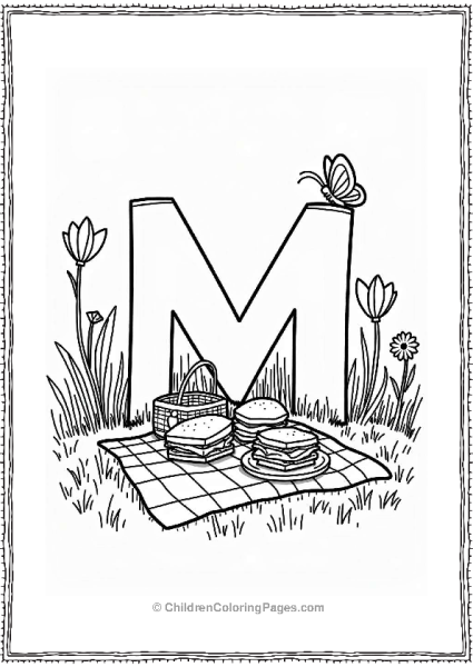 Miniature Meadow Picnic Scene Free PDF Printable