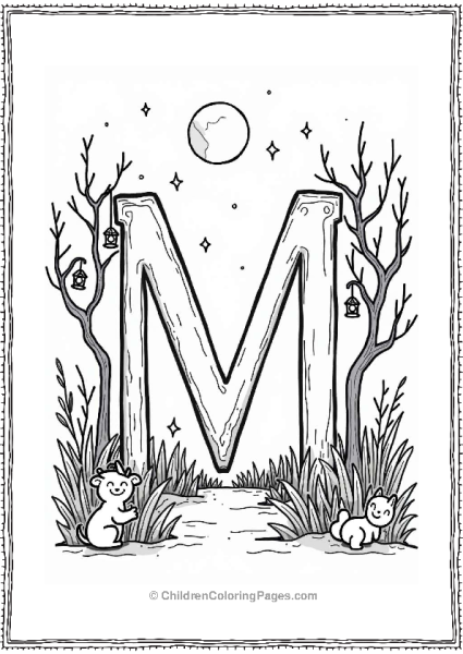 Miniature Moonlit Garden Free PDF Printable