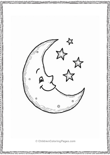 Minimalist Moon And Stars Tattoo Free PDF Printable