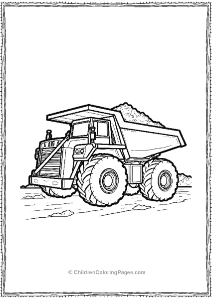 Minning Truck Free PDF Printable