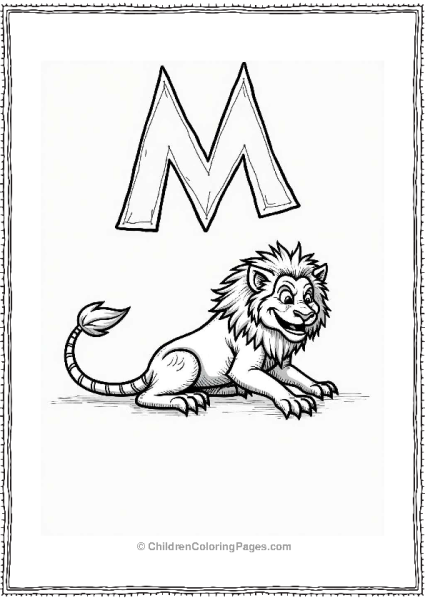 Mischievous Manticore Ready To Pounce Free PDF Printable