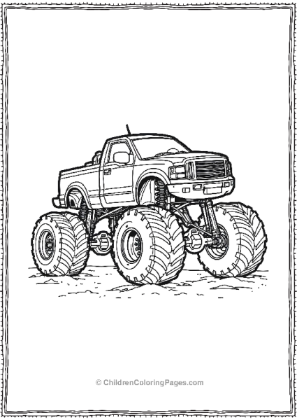 Monster Truck Free PDF Printable