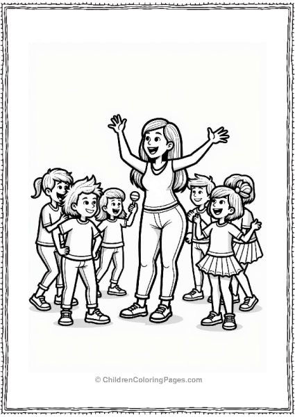 Music And Dance Celebration With Teacher Free PDF Printable