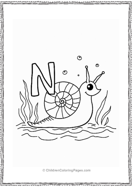 N Is For Nautilus Free PDF Printable