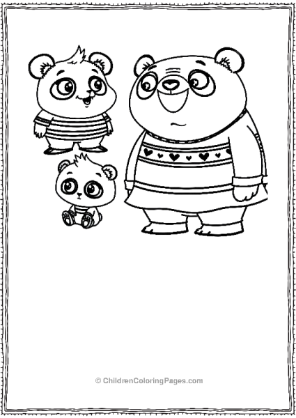 Nico Bodi And Amanda Panda From Chip And Potao Free PDF Printable