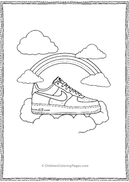 Nike Air Force One Sneaker In Clouds Free PDF Printable