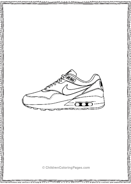 Nike Air Max Zero With Smooth Minimalist Details Free PDF Printable