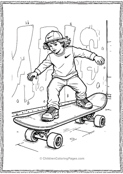 Nike Swoosh Skateboard Design Free PDF Printable