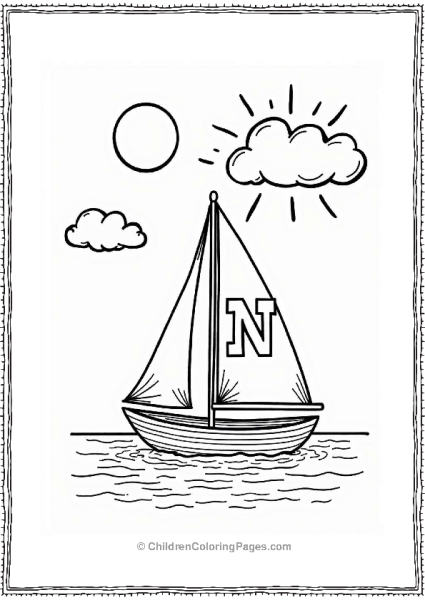 Noble Nautical Adventure With Letter N Free PDF Printable