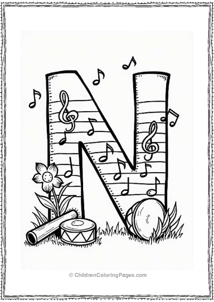 Noble Notes On A Musical Staff Free PDF Printable