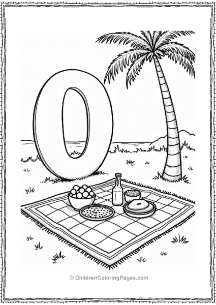 Oasis Picnic Under A Palm Tree Free PDF Printable