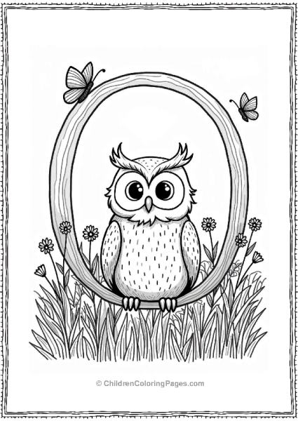 Owl Among Flowers Free PDF Printable