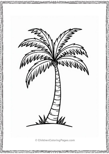 Palm Tree In Tropical Beauty Free PDF Printable