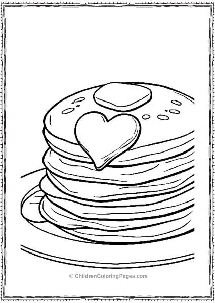 Pancakes With Heartshaped Butter Free PDF Printable