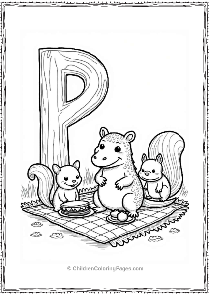 Pangolin And Friends Picnic Free PDF Printable