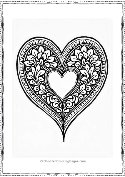 Papel Picado Heart Design Free PDF Printable