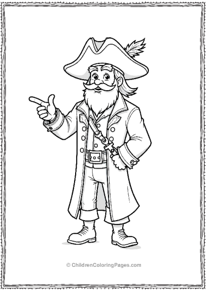 Pirate Captain With Feathers Free PDF Printable