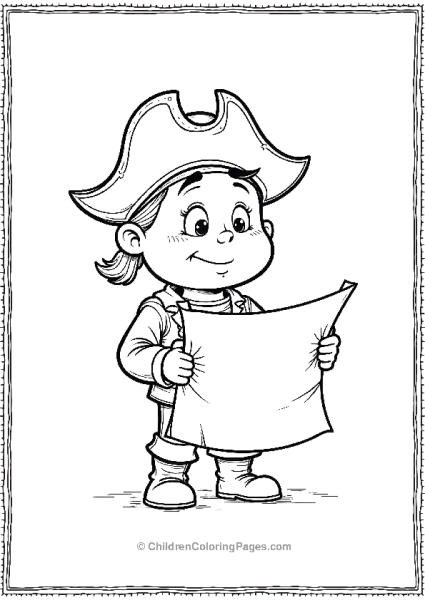 Pirate Opening A Map Confused Free PDF Printable