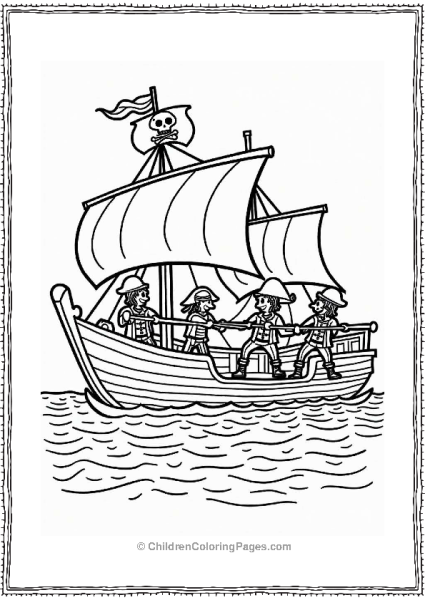 Pirate Ship Tug Of War Free PDF Printable