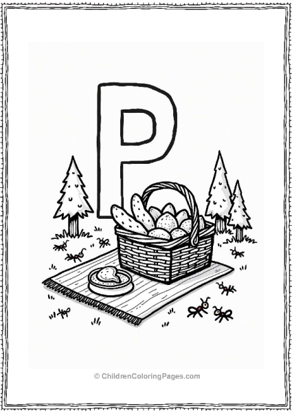 Pixelated Picnic Scene Free PDF Printable