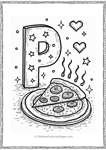 Pixelated Pizza Party Free PDF Printable