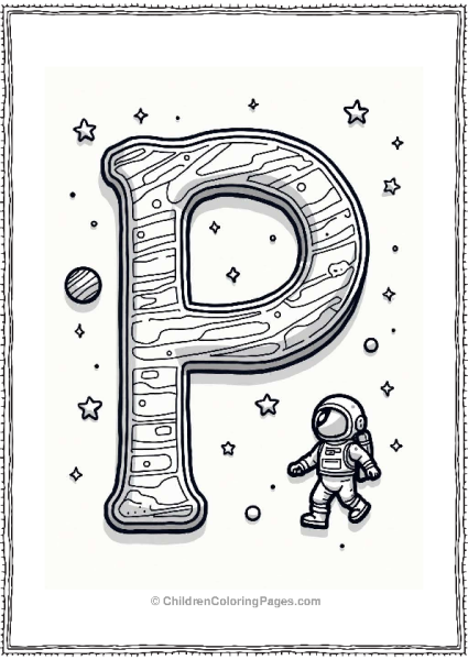 Pixelated Planet Adventure With Astronaut Free PDF Printable