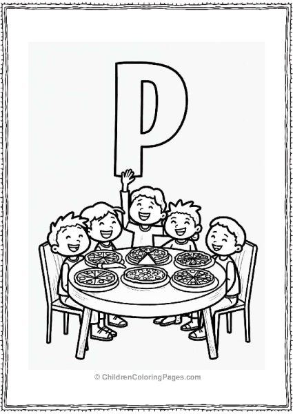 Pizza Feast With Friends Free PDF Printable