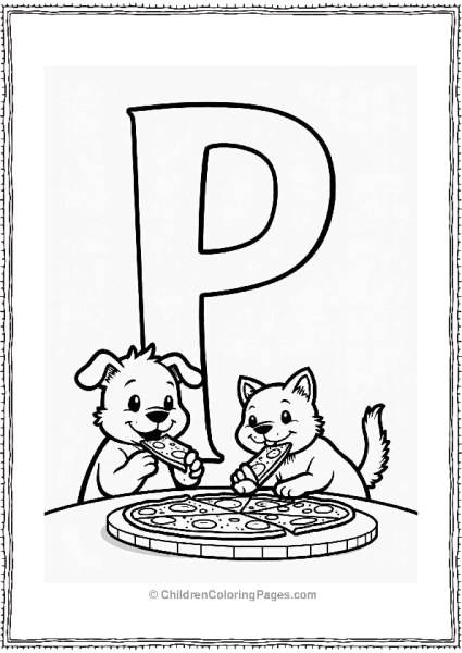 Pizza Party With Pets Free PDF Printable