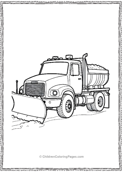 Plow Truck Free PDF Printable