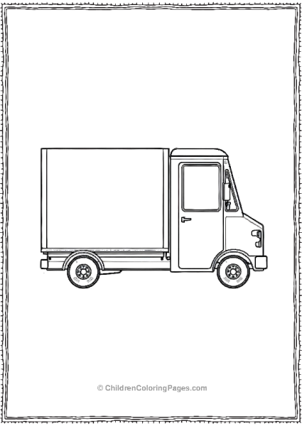 Postal Parcel Truck Free PDF Printable