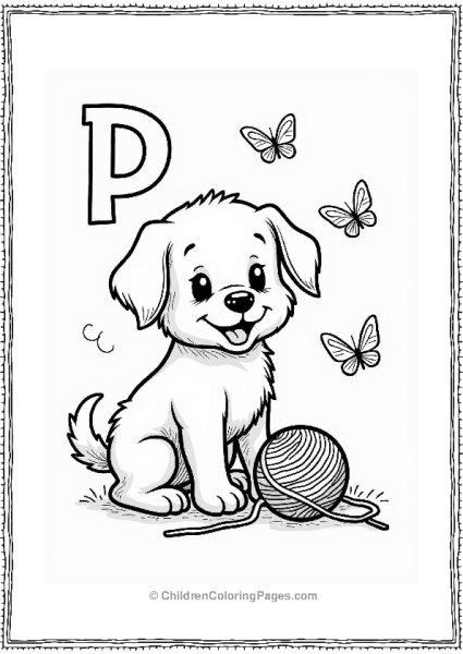 Puppy Playing With Friends Free PDF Printable