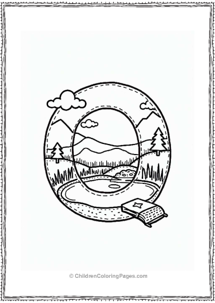 Quarry Nature Scene Free PDF Printable