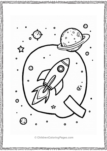 Quasar Adventure With Rocket Ship Free PDF Printable