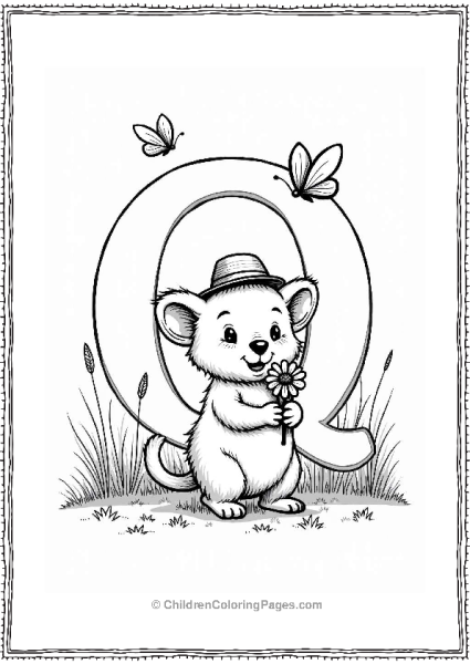 Quokka In A Sunny Meadow Free PDF Printable