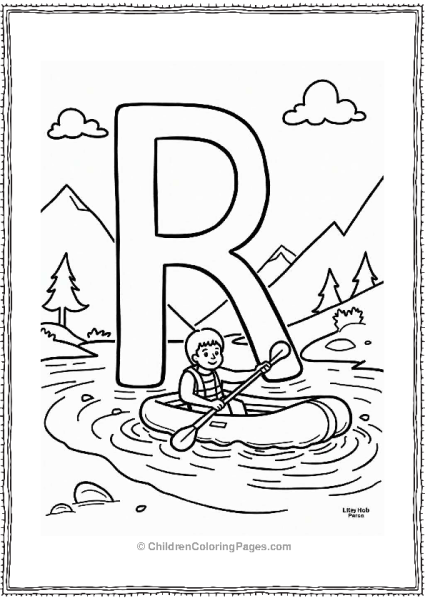 Rafting Adventure On The River Free PDF Printable