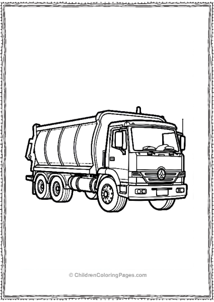 Recycling Truck Free PDF Printable